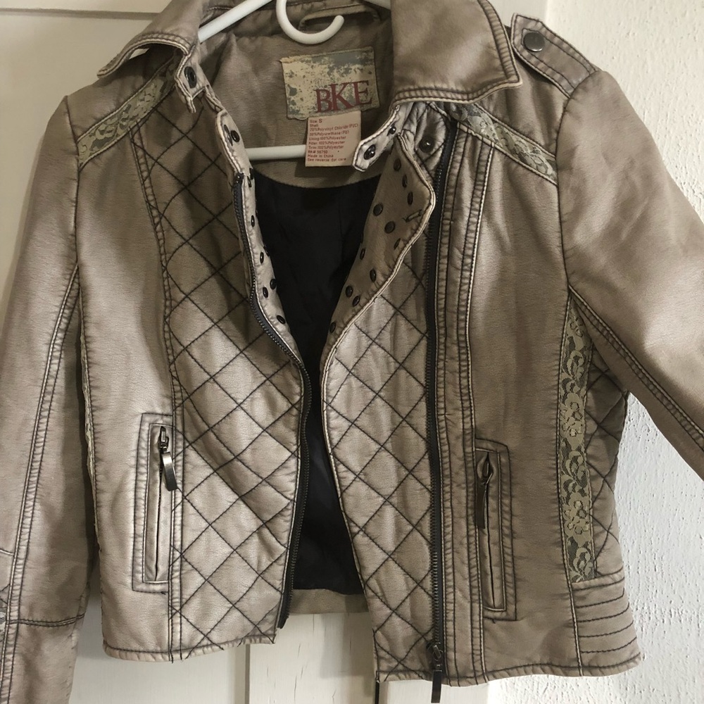BKE flux leather jacket
